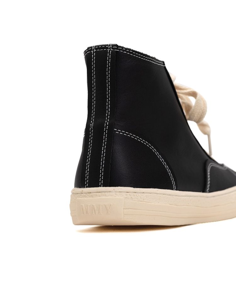 PAST Sole Leather High-top Sneaker