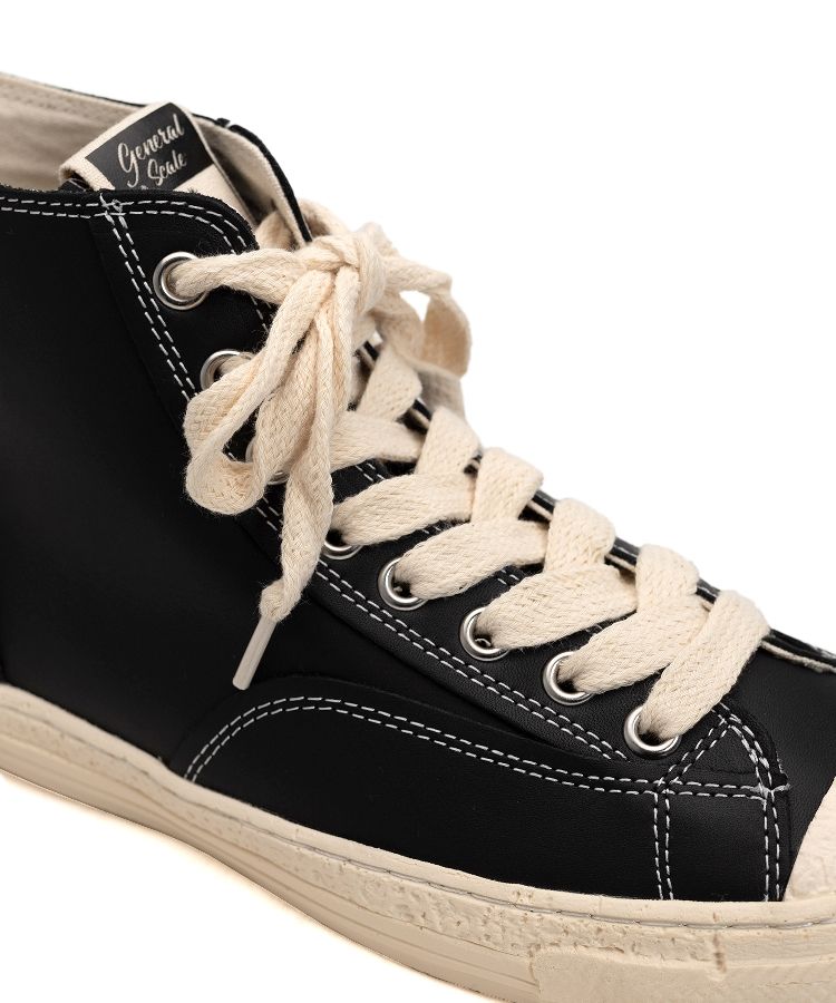 PAST Sole Leather High-top Sneaker