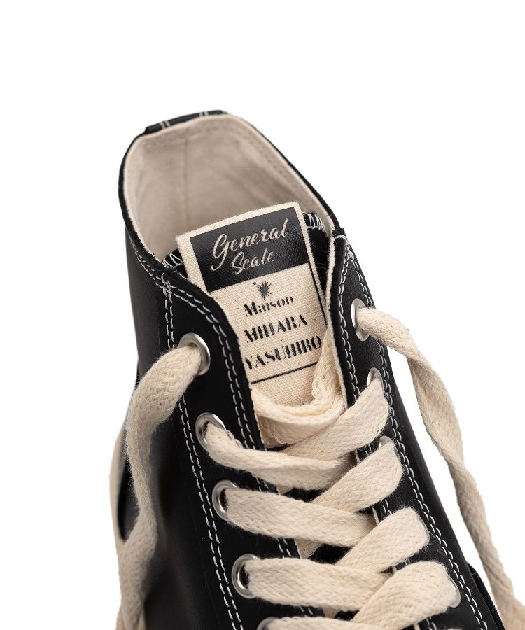 PAST Sole Leather High-top Sneaker