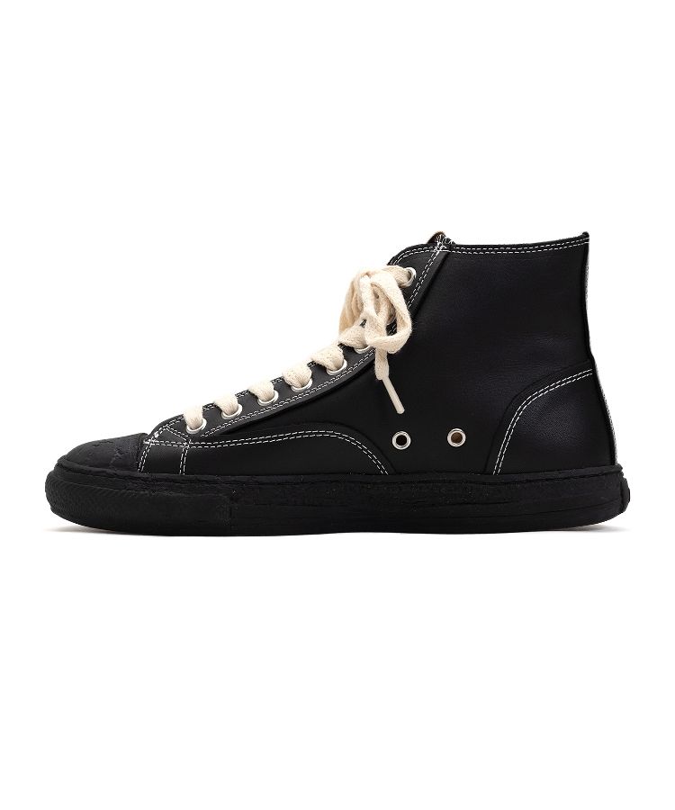 PAST Sole Leather High-top Sneaker