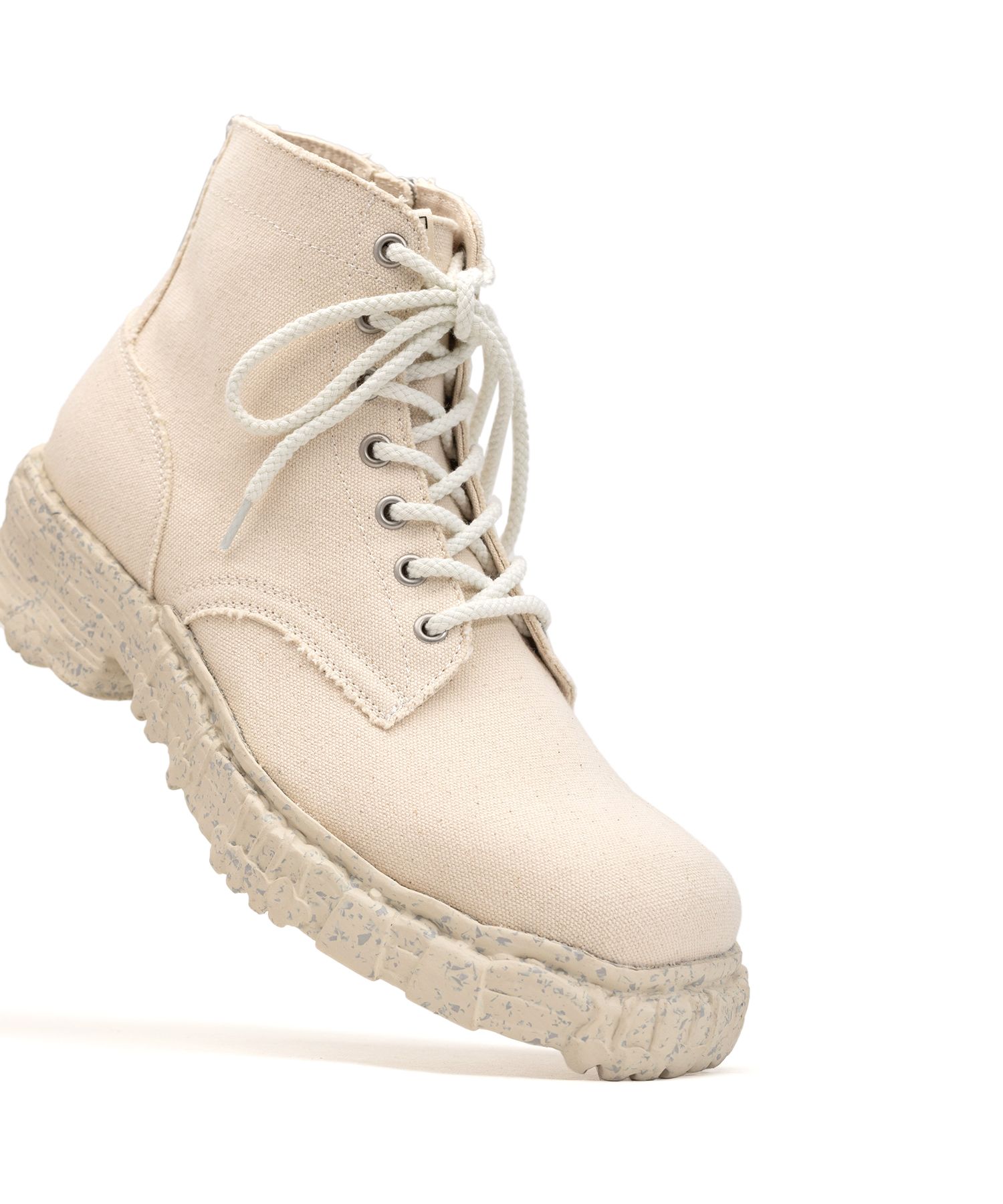 Vintage Like Sole Canvas Boots