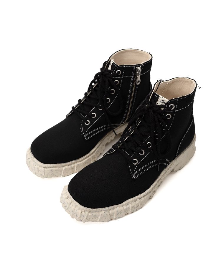 Vintage Like Sole Canvas Boots