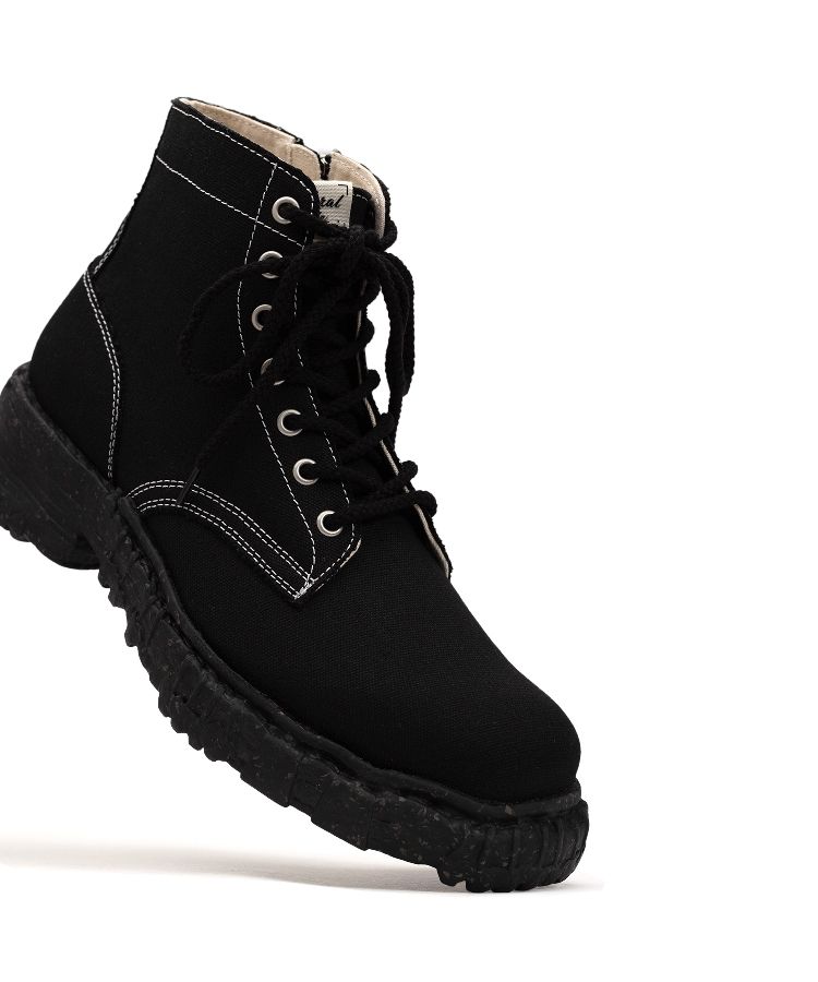 Vintage Like Sole Canvas Boots