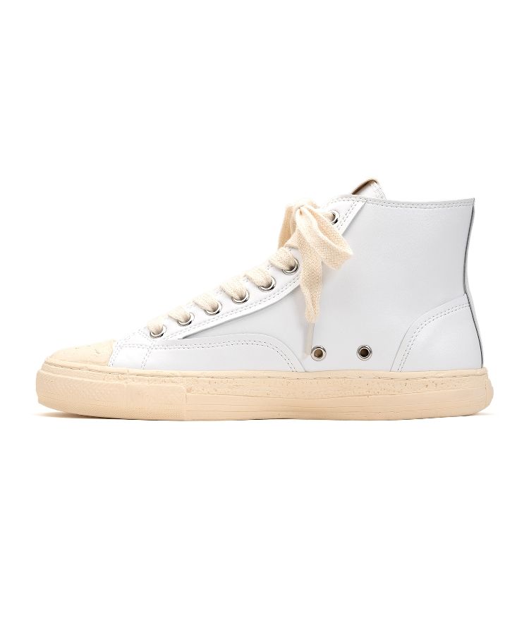 PAST Sole Synthetic Leather High-top Sneaker