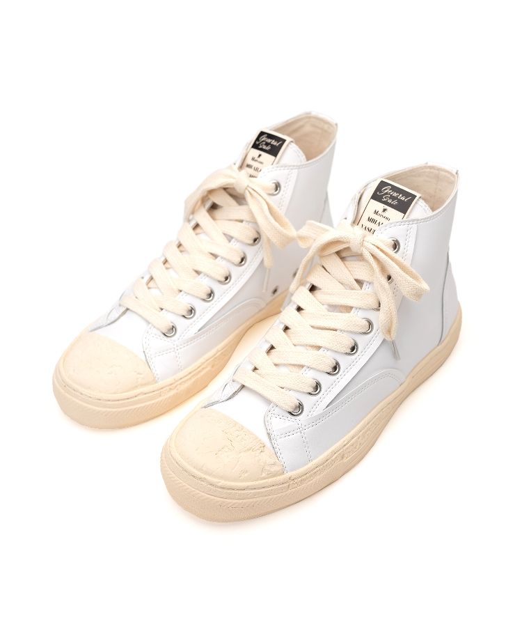 PAST Sole Synthetic Leather High-top Sneaker