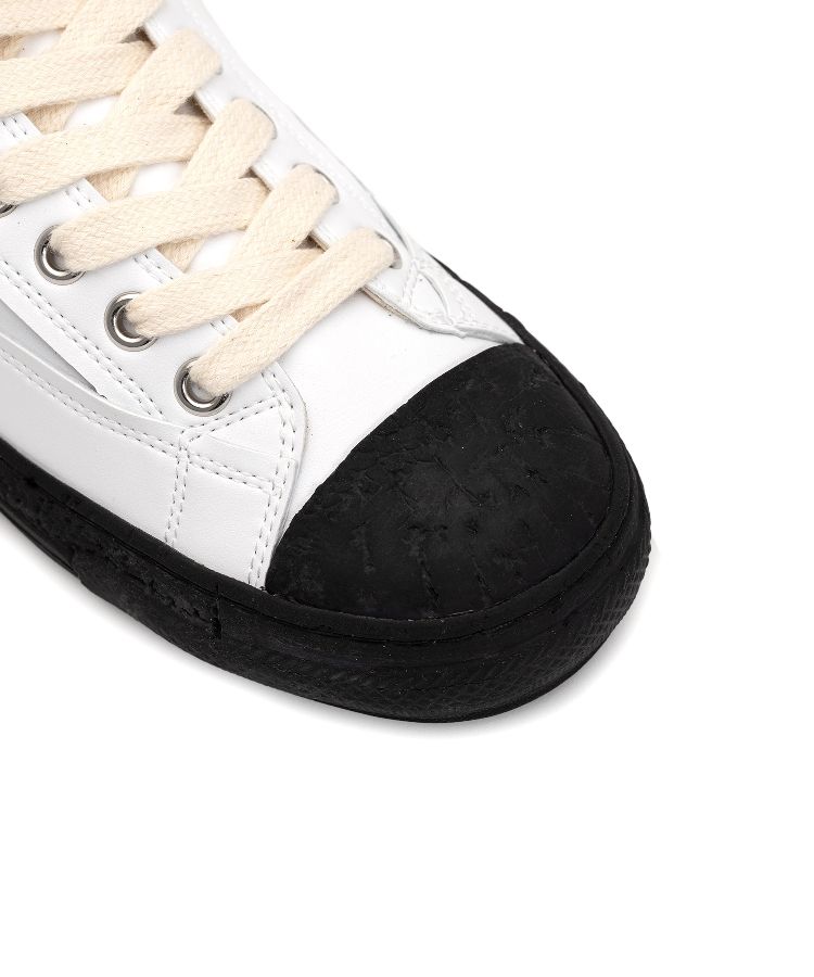 PAST Sole Synthetic Leather High-top Sneaker