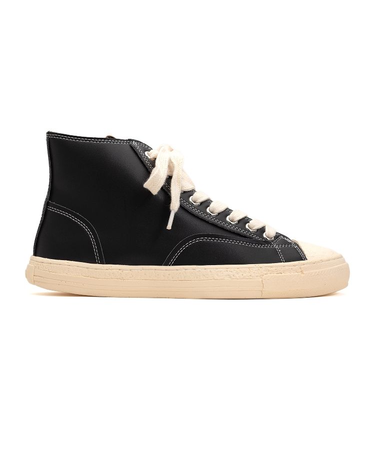 PAST Sole Synthetic Leather High-top Sneaker
