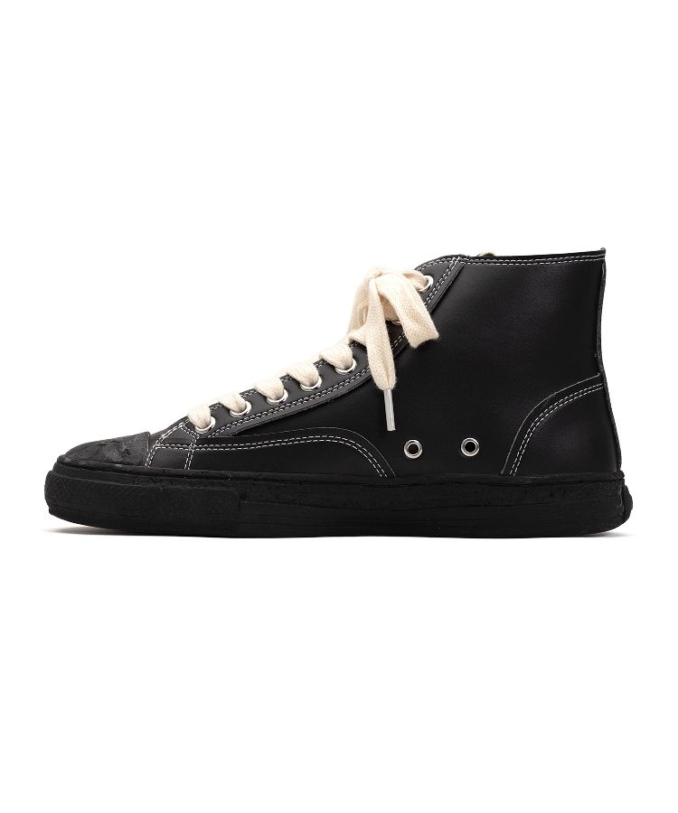 PAST Sole Synthetic Leather High-top Sneaker