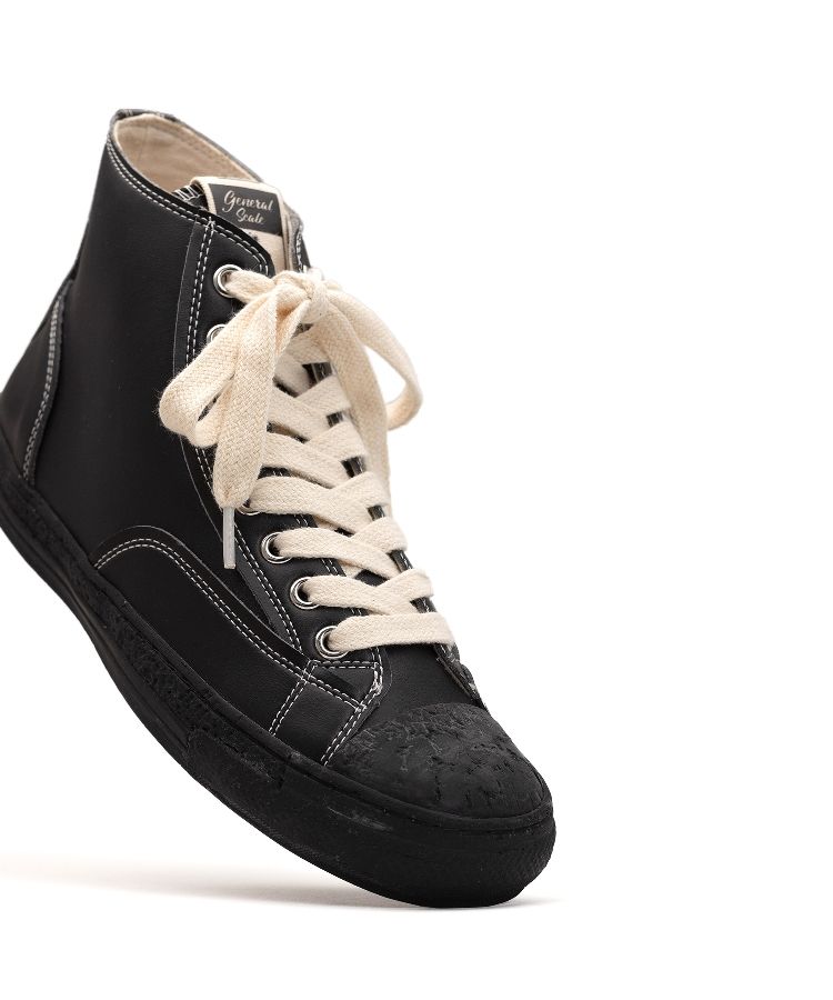 PAST Sole Synthetic Leather High-top Sneaker