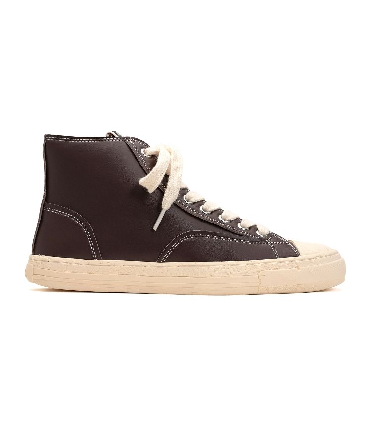 PAST Sole Synthetic Leather High-top Sneaker