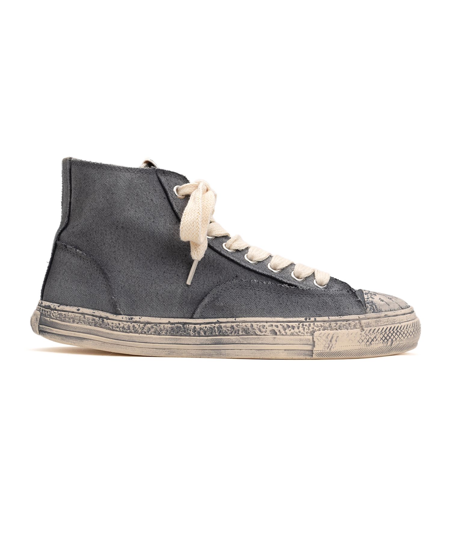 PAST Sole Over-dyed Canvas High-top Sneaker