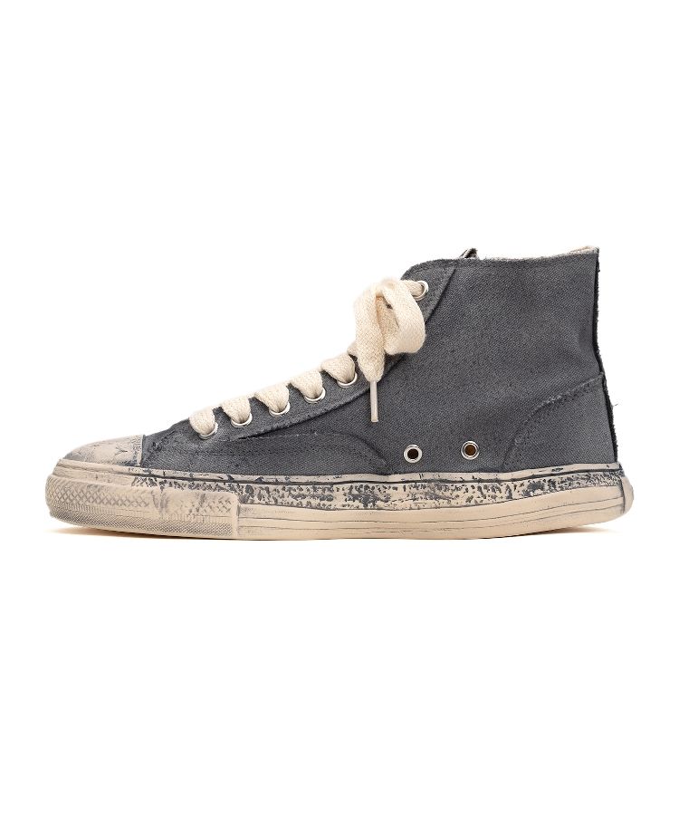 PAST Sole Over-dyed Canvas High-top Sneaker