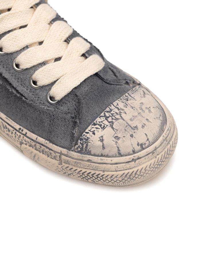 PAST Sole Over-dyed Canvas High-top Sneaker