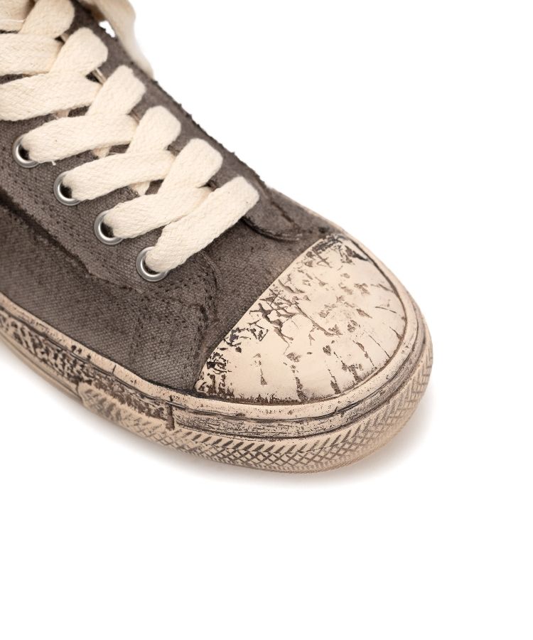 PAST Sole Over-dyed Canvas High-top Sneaker