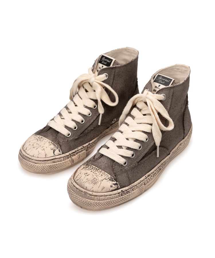 PAST Sole Over-dyed Canvas High-top Sneaker