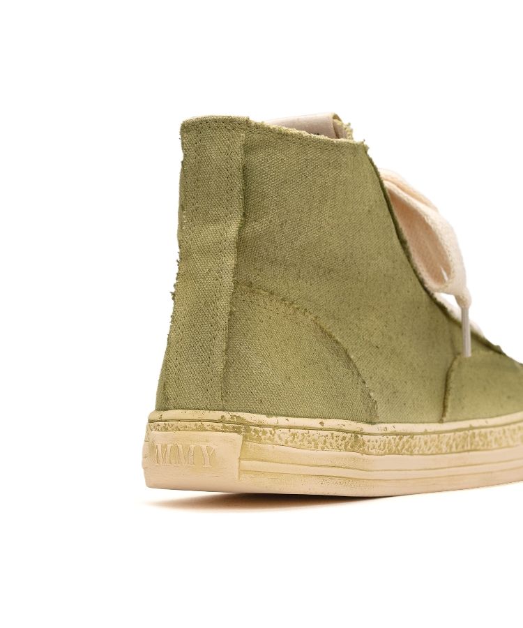 PAST Sole Over-dyed Canvas High-top Sneaker