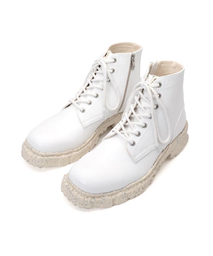 Vintage-like Sole Synthetic Leather Boots