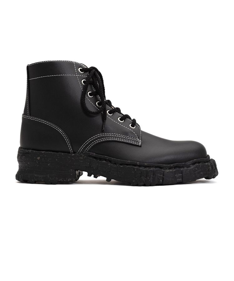 Vintage-like Sole Synthetic Leather Boots