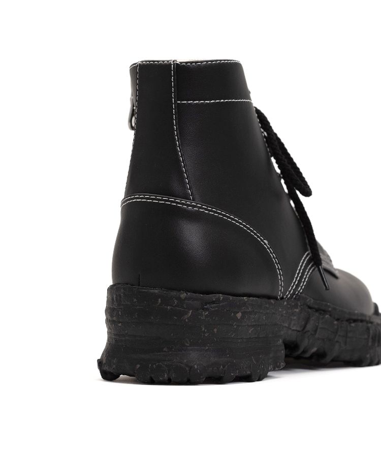 Vintage-like Sole Synthetic Leather Boots