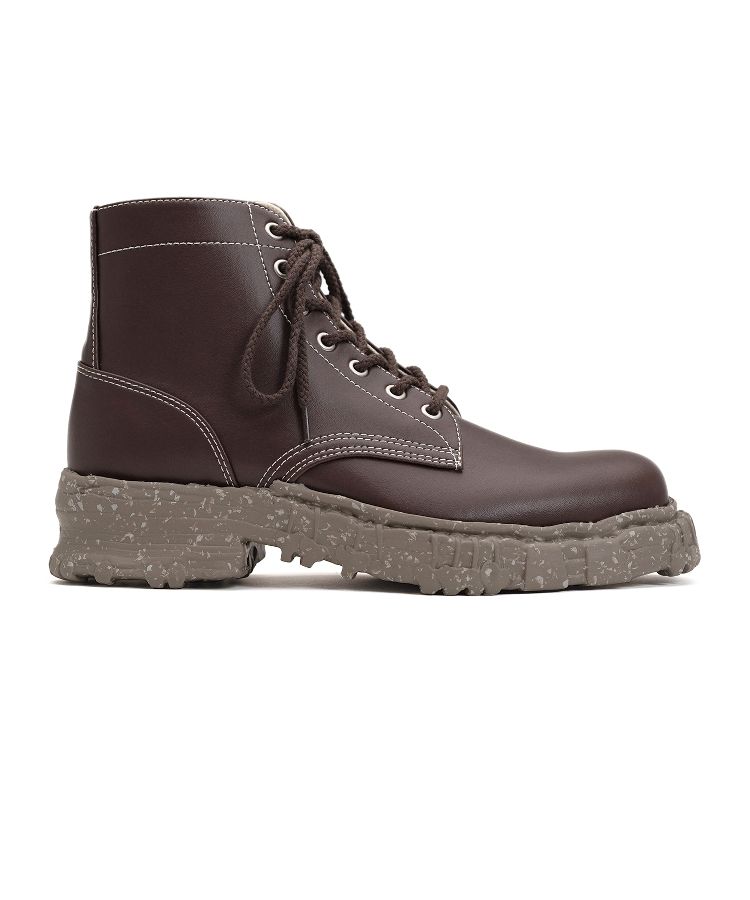 Vintage-like Sole Synthetic Leather Boots