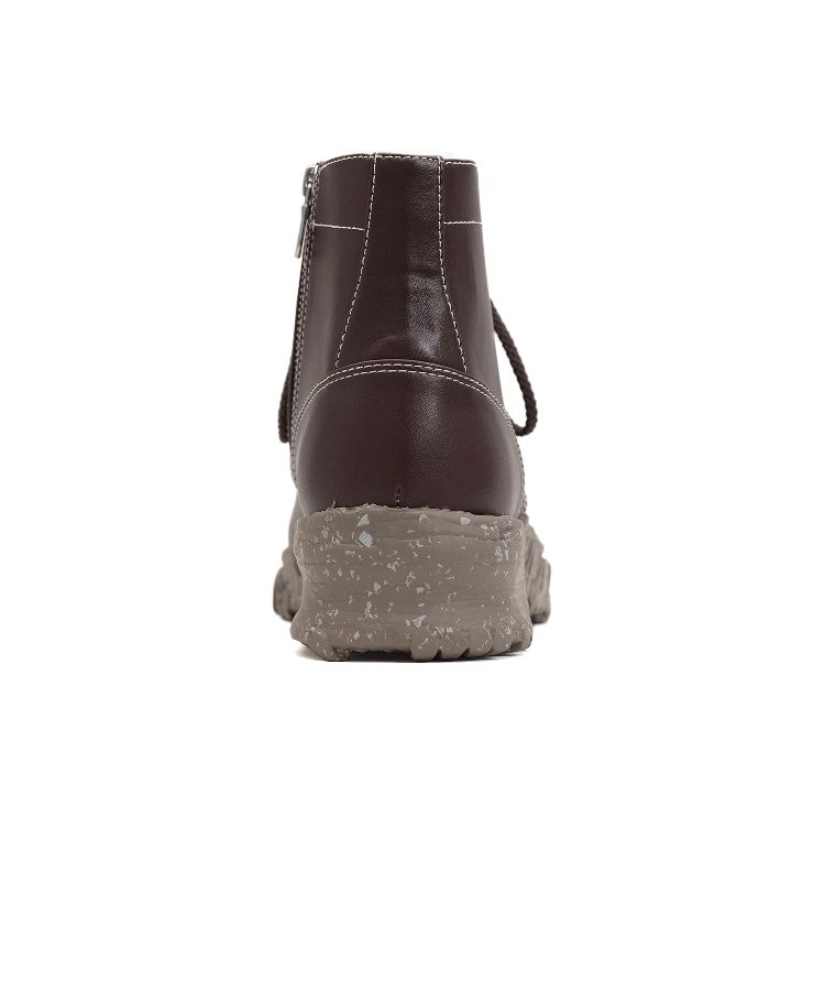 Vintage-like Sole Synthetic Leather Boots