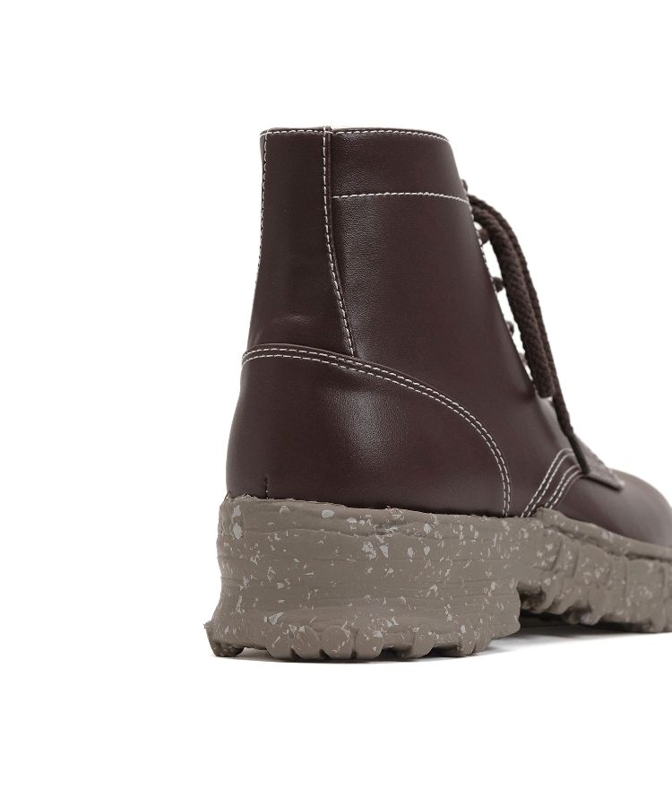 Vintage-like Sole Synthetic Leather Boots