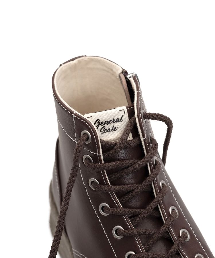 Vintage-like Sole Synthetic Leather Boots