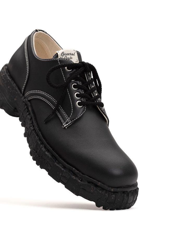 Vintage-like Sole Synthetic Leather Shoes