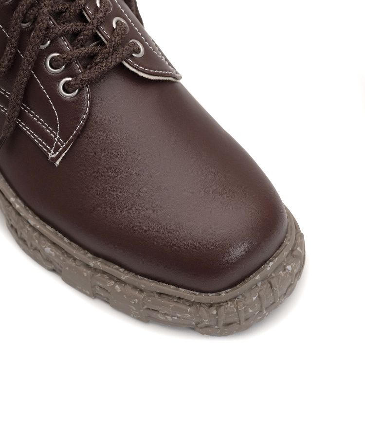 Vintage-like Sole Synthetic Leather Shoes