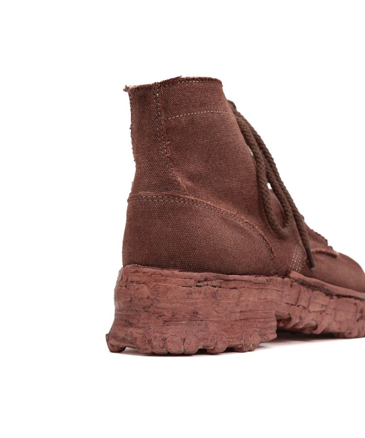 Vintage-like Sole Canvas Boots