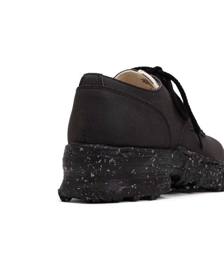 Vintage-like Sole Synthetic Leather Lace-up Shoes