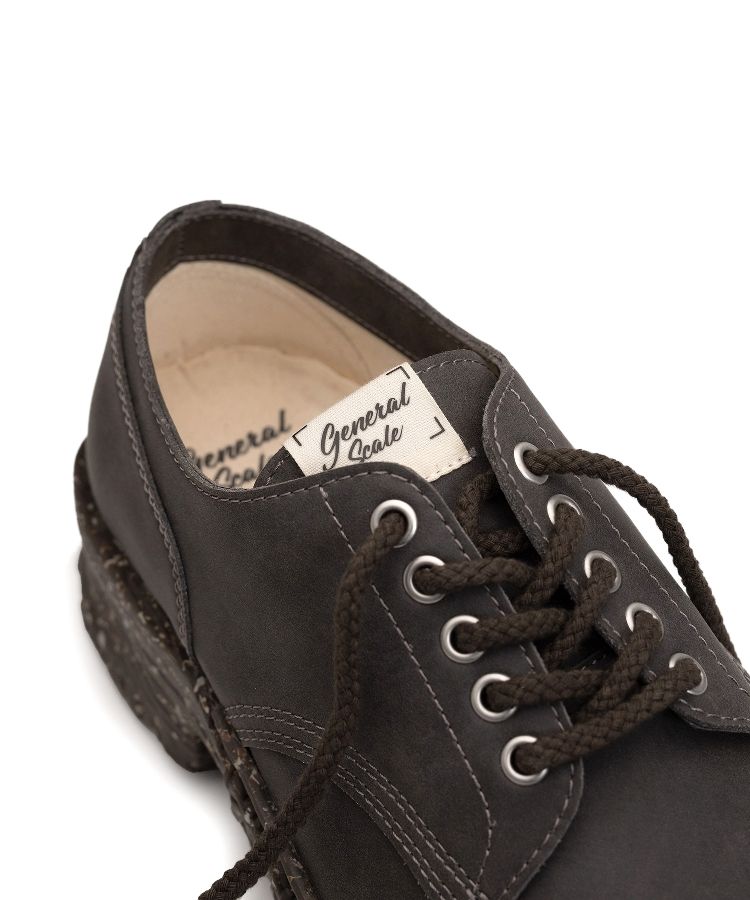 Vintage-like Sole Synthetic Leather Lace-up Shoes