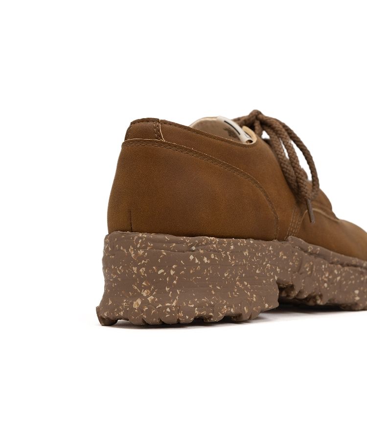 Vintage-like Sole Synthetic Leather Lace-up Shoes