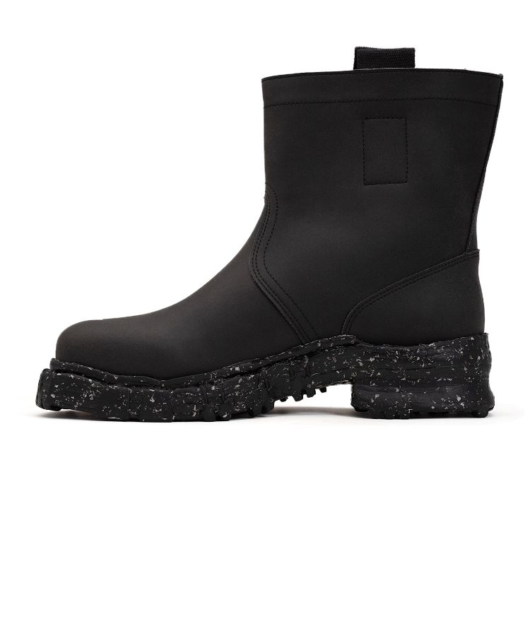 Vintage-like Sole Synthetic Leather Boots