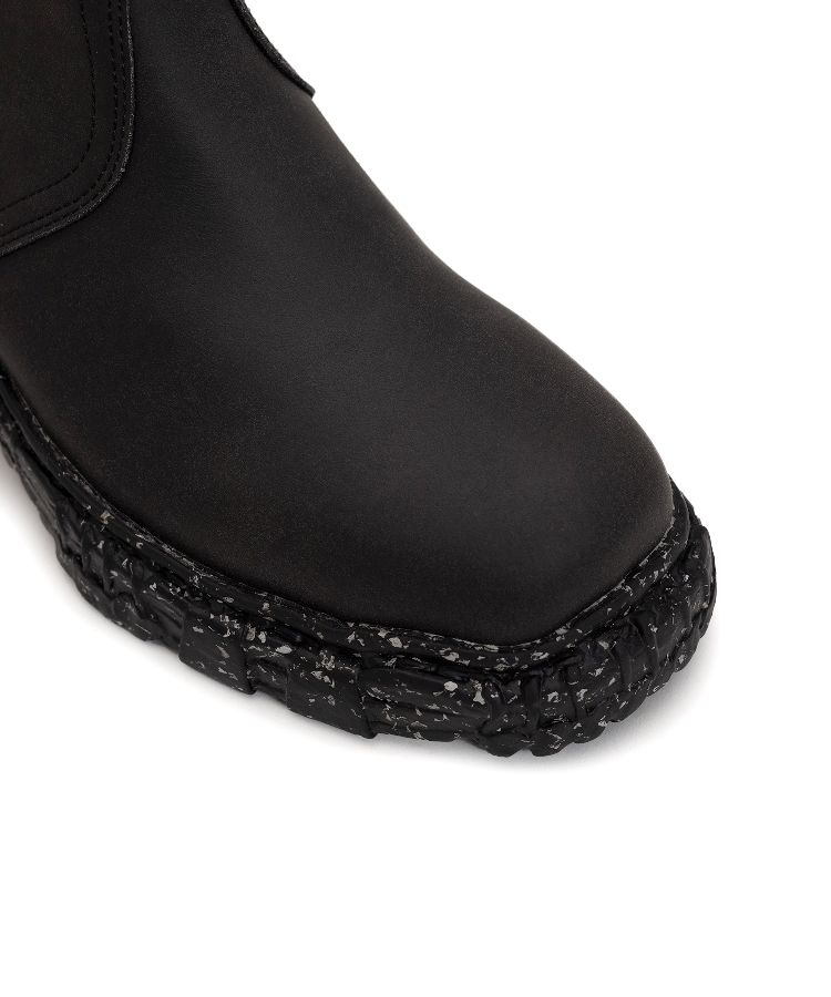 Vintage-like Sole Synthetic Leather Boots