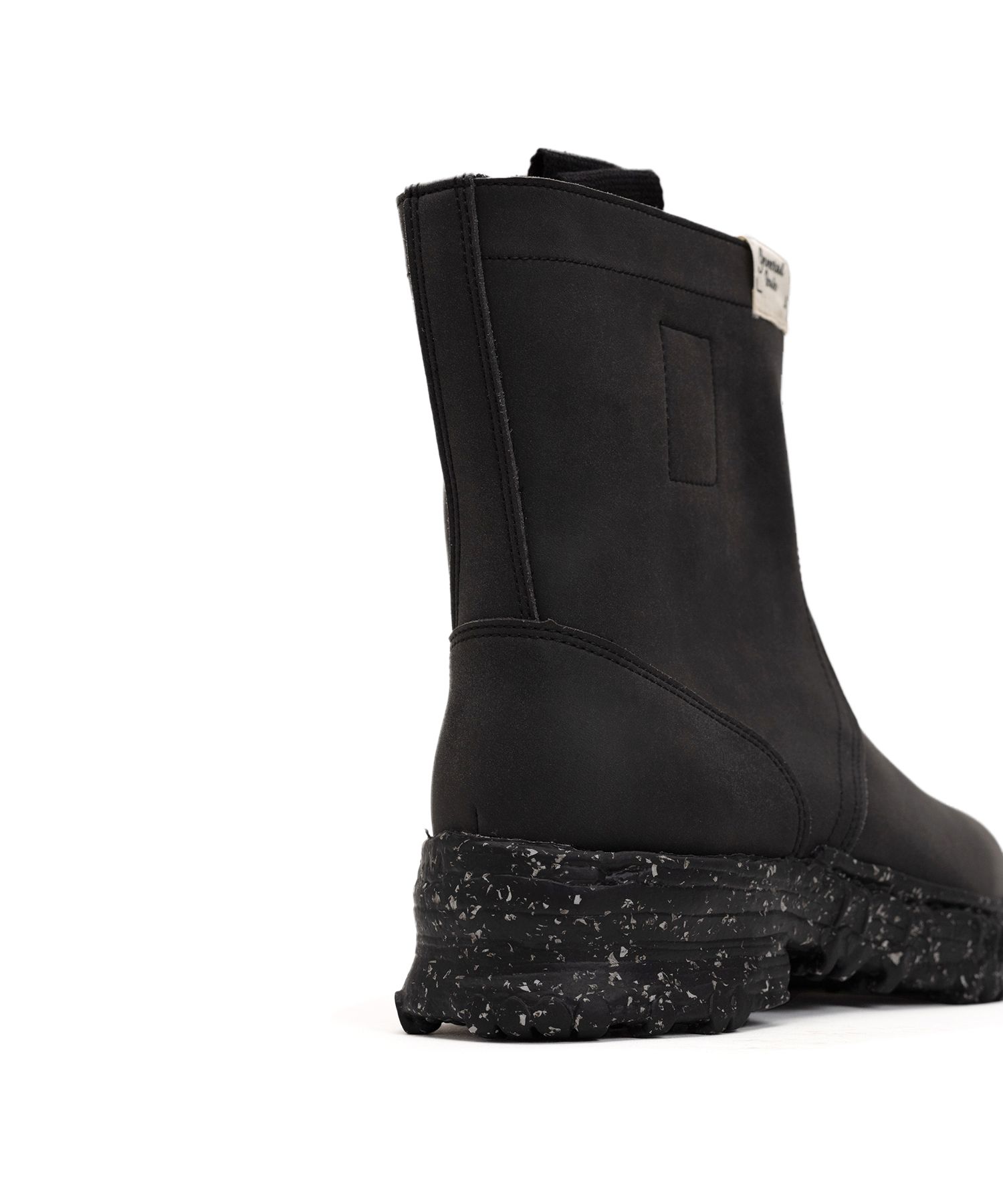 Vintage-like Sole Synthetic Leather Boots