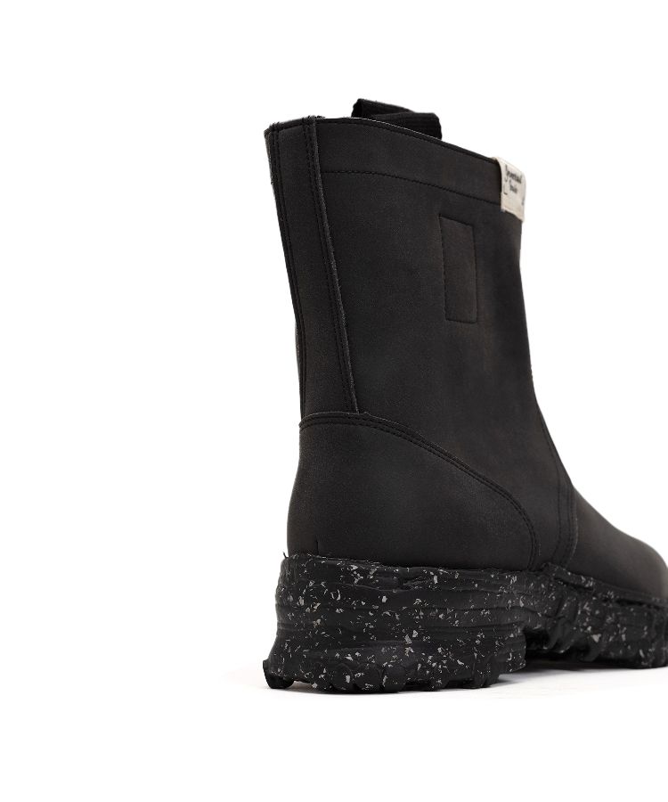 Vintage-like Sole Synthetic Leather Boots