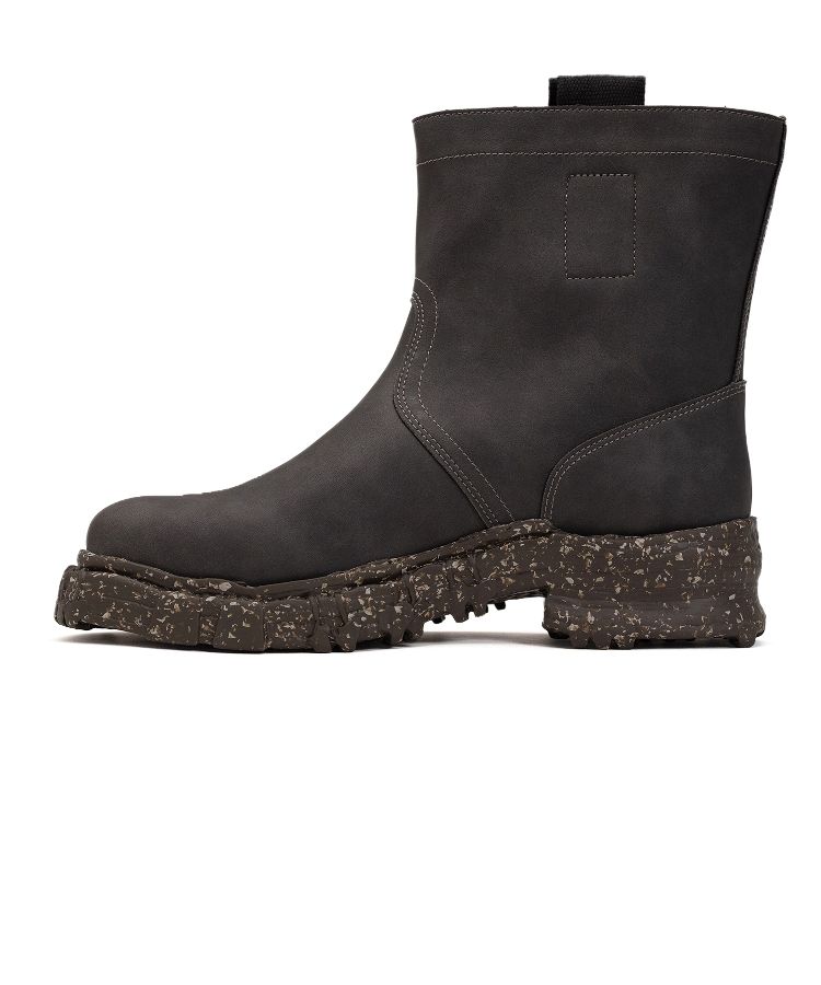 Vintage-like Sole Synthetic Leather Boots