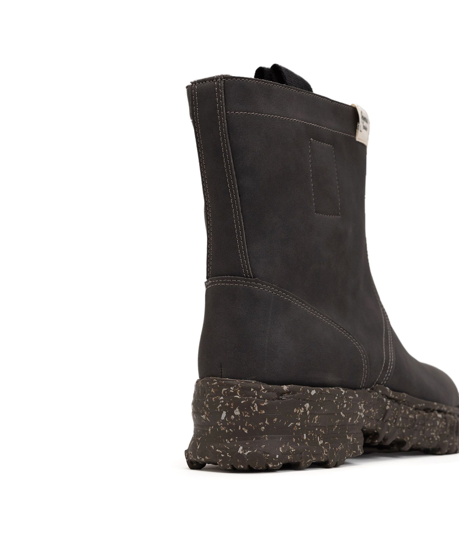 Vintage-like Sole Synthetic Leather Boots