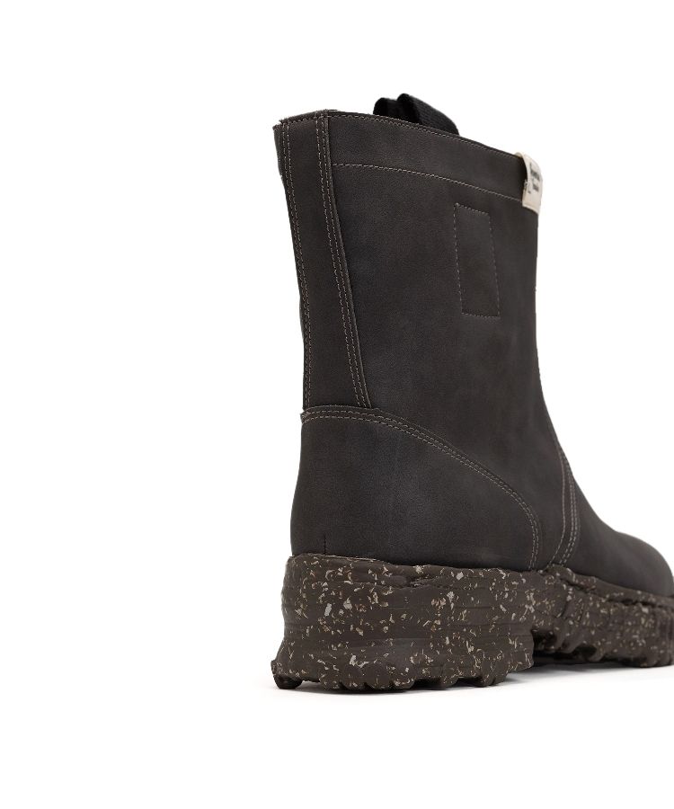 Vintage-like Sole Synthetic Leather Boots