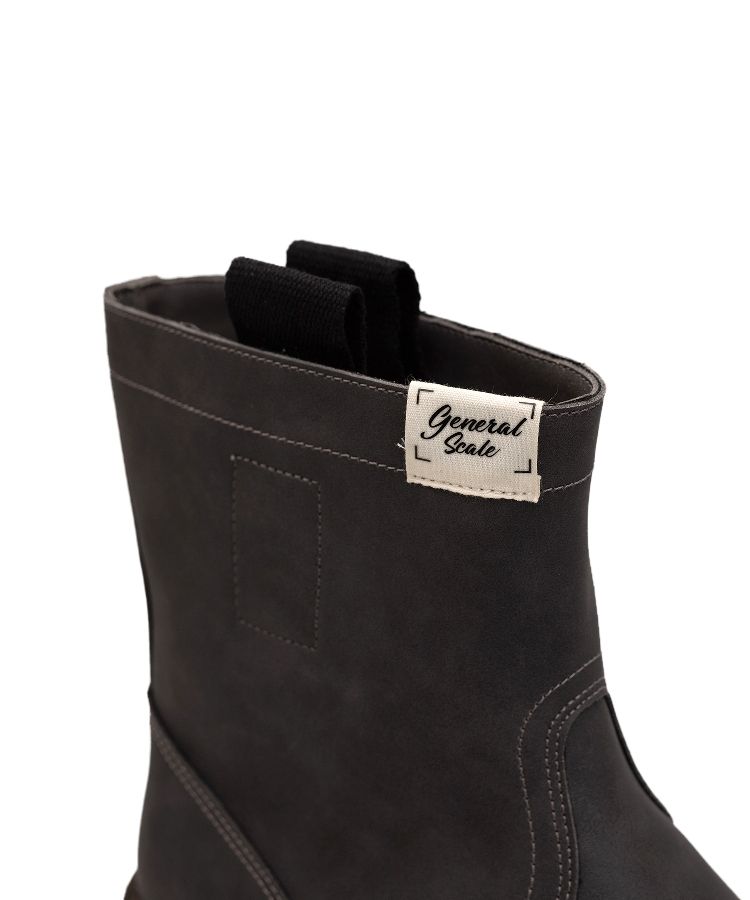 Vintage-like Sole Synthetic Leather Boots