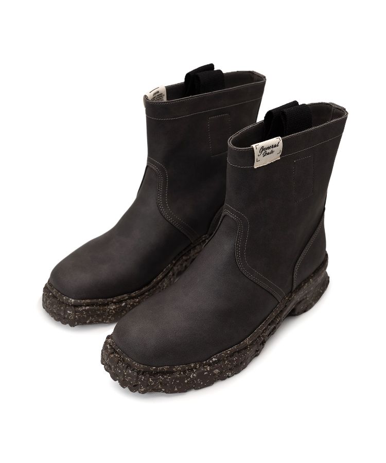 Vintage-like Sole Synthetic Leather Boots