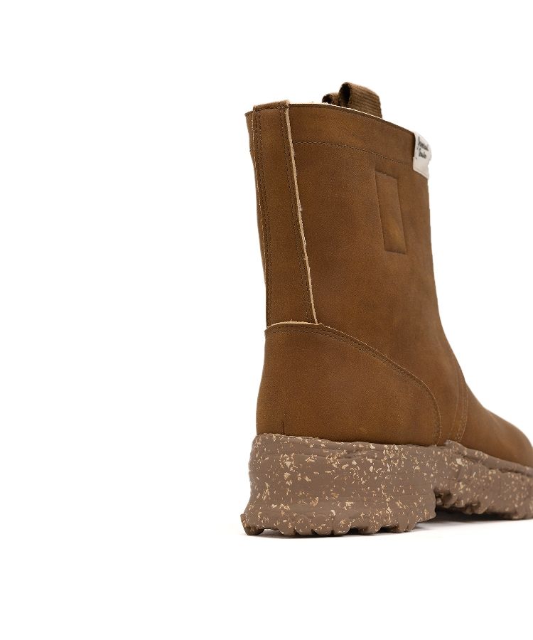 Vintage-like Sole Synthetic Leather Boots