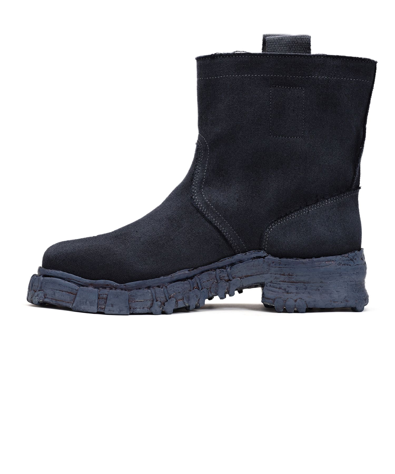 Vintage-like Sole Over-dyed Canvas Boots