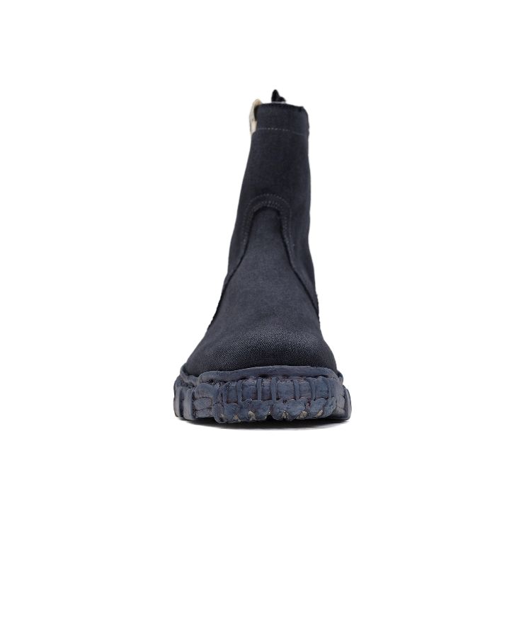 Vintage-like Sole Over-dyed Canvas Boots