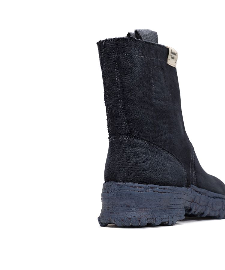 Vintage-like Sole Over-dyed Canvas Boots