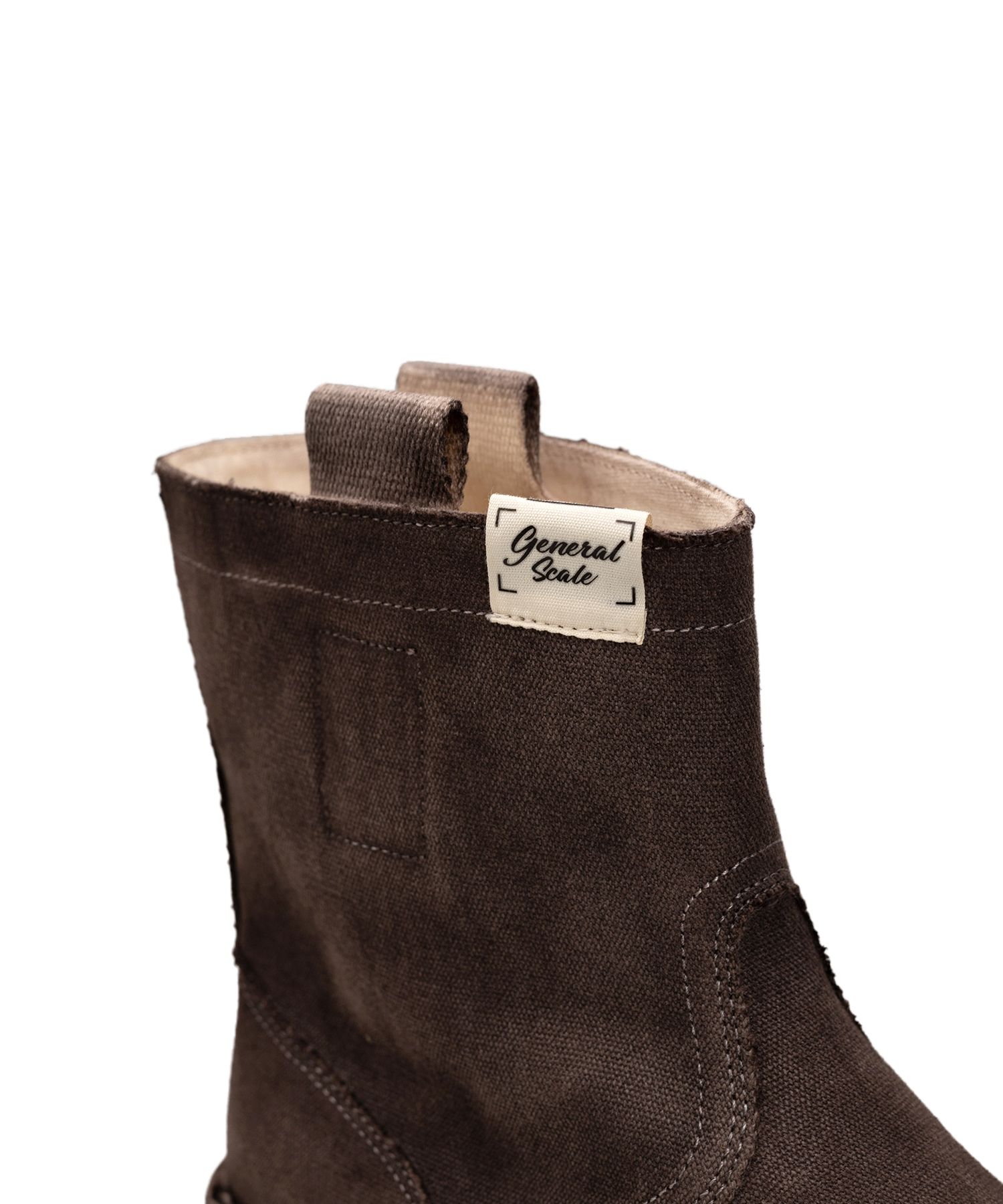 Vintage-like Sole Over-dyed Canvas Boots