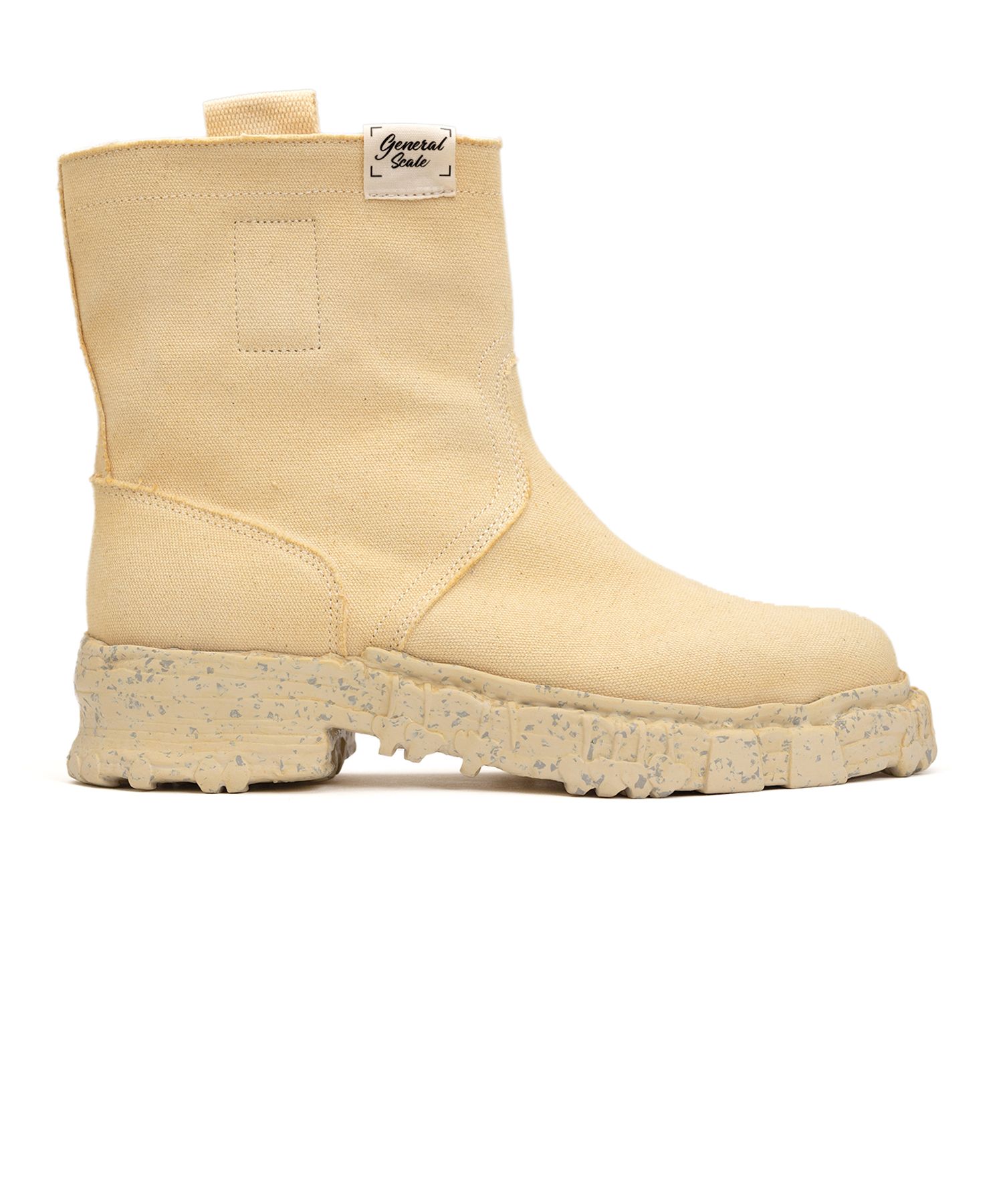 Vintage-like Sole Over-dyed Canvas Boots