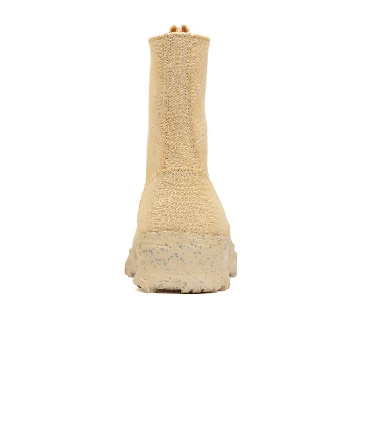 Vintage-like Sole Over-dyed Canvas Boots