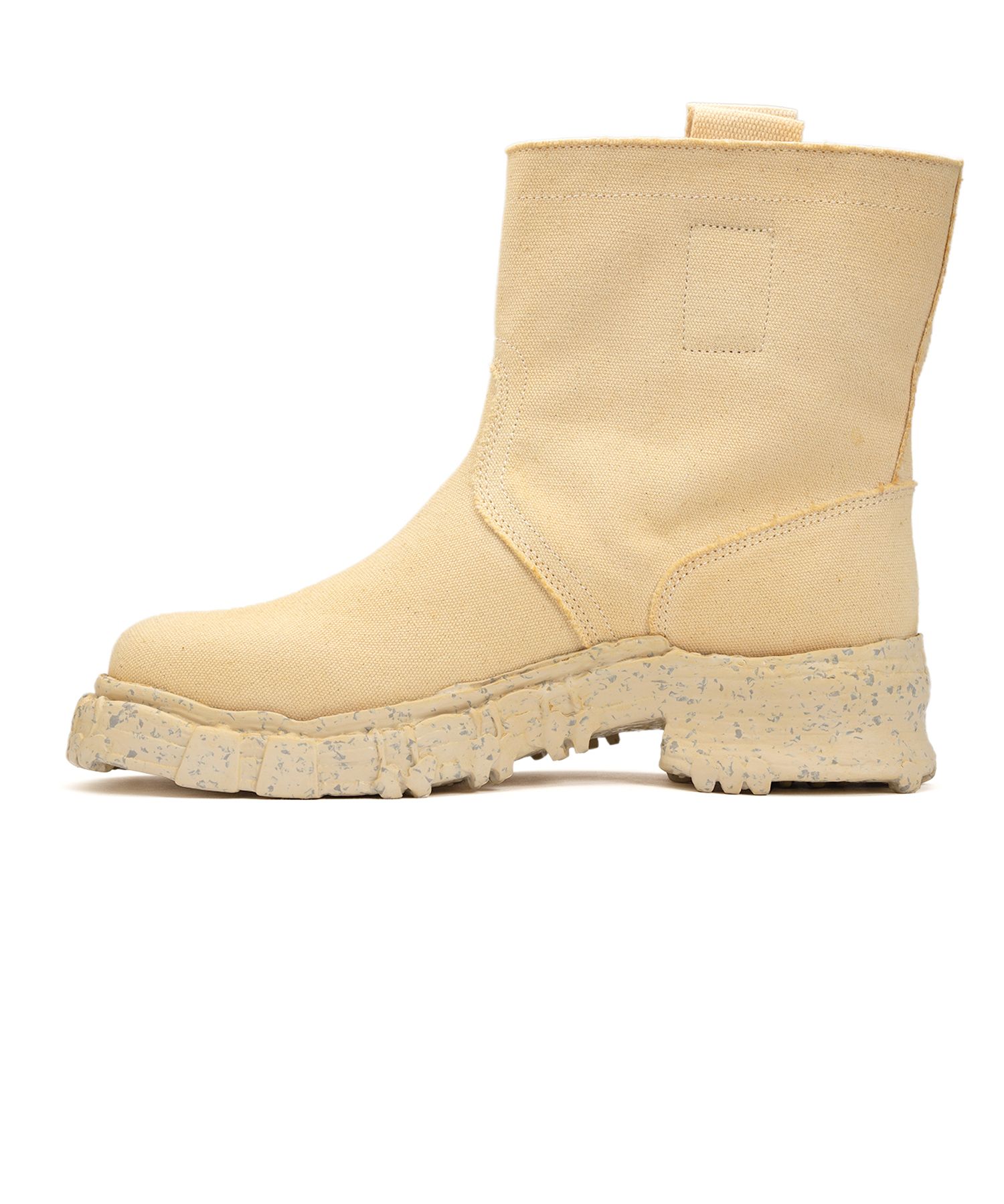 Vintage-like Sole Over-dyed Canvas Boots